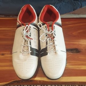 Under Armour Jordan Spieth UA One Golf Shoes White Grey Kids Size 7Y UK 6